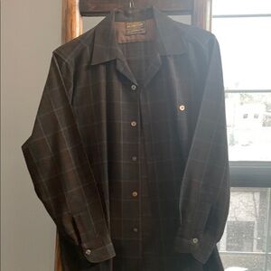 Sir Pendleton Black plaid Casual Button Down Shirt
